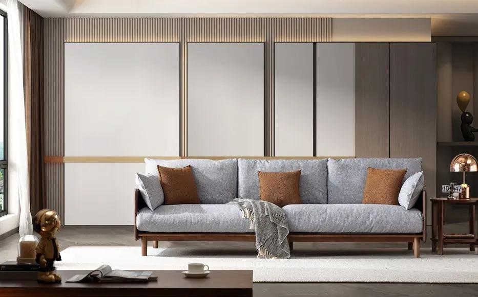 Solid Wood Sofa — 3-Seat in solid hardwood